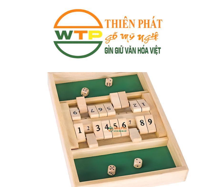 Bộ đồ chơi gỗ xúc xắc Shut The Box 